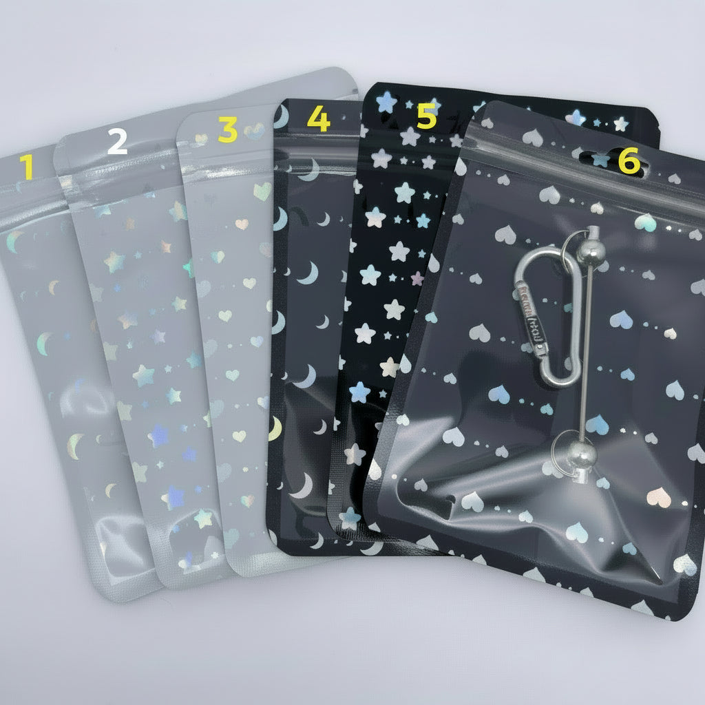 155C. Plastic zip cap - Romo bead